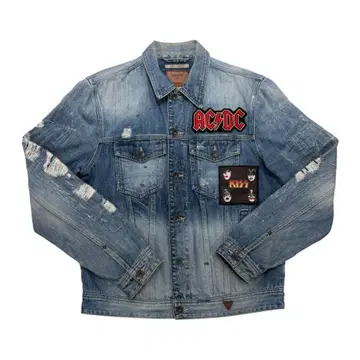 GUESS AC/DC 데님 자켓 라이트 블루