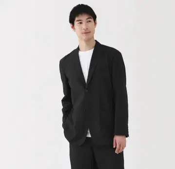 새상품 무인양품 muji labo 통기성 스트레치 자켓 블랙 M