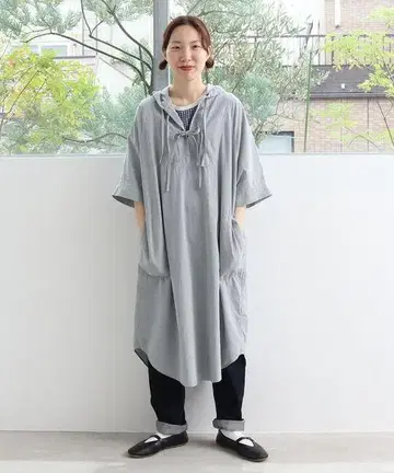 PAR ICI 팰리시 후드 풀오버 원피스