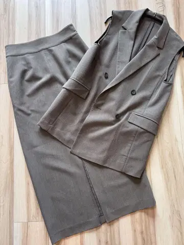 내추럴 뷰티 베이직 셋업 카키