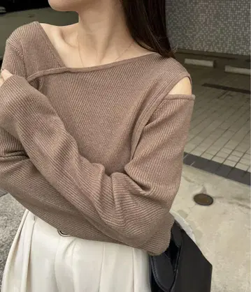 LE'MAGE 2WAY 어깨트임 아시메 풀오버