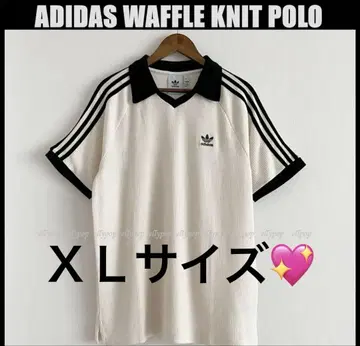 adidas WAFFLE KNIT 와플 아디다스 로고 피케 셔츠