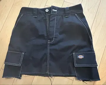 Dickies 카고 디자인 블랙 미니 스커트