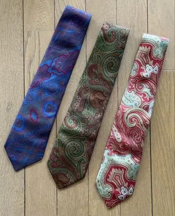ETRO 넥타이 [스테디셀러 페이즐리 무늬 포함] 3개 세트