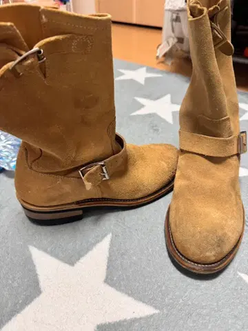 엔지니어 부츠 베이지 스웨이드 25-26.5cm