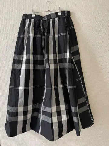 antique 플레어 스커트 체크 무늬