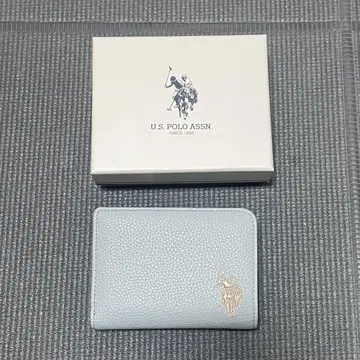 U.S. POLO ASSN. 접이식 지갑 라이트 블루