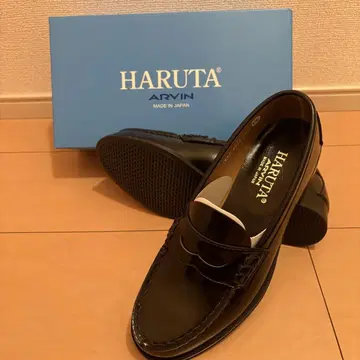 미사용 하루타 4514 HARUTA ARVIN 블랙 로퍼 일본제