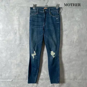 W28위 MOTHER 데미지 스키니 데님 USA제 M1315