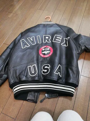 AVIREX USA 가죽 자켓 XS