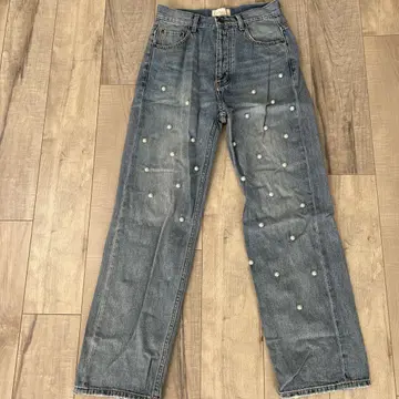 Sate Room Jeans 펄 장식 데님 24인치