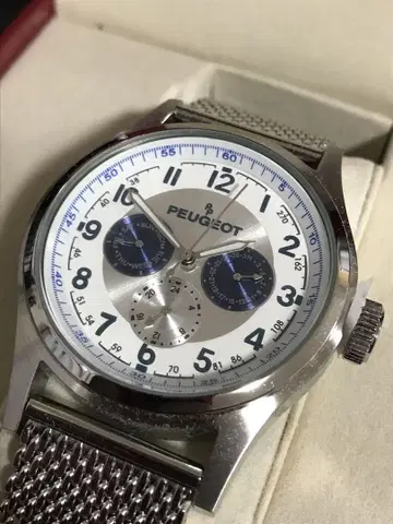 푸조 1049s 스테인리스 스틸 메쉬 손목시계