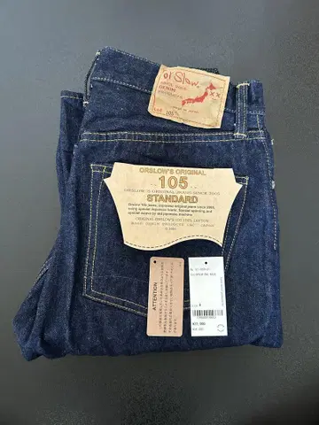 새상품급 오어슬로우 orslow 105 XS 0 셀비지 데님 팬츠