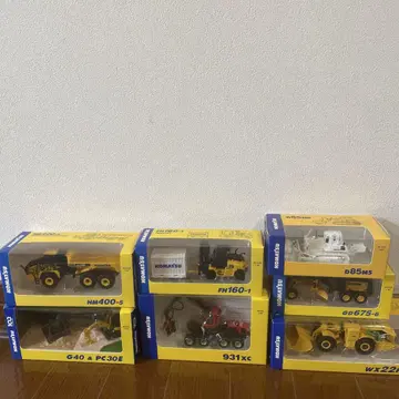 KOMATSU 주주우대 미니어처 7종류