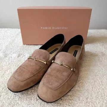 Fabio Rusconi 스웨이드 비트 바부쉬 로퍼 24cm
