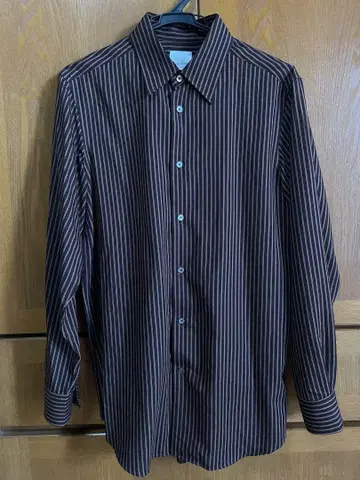 Paul Smith 브라운 스트라이프 긴팔 셔츠