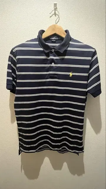 Ralph Lauren 네이비 스트라이프 피케 셔츠 M