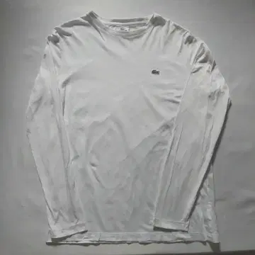 LACOSTE 화이트 긴팔 티셔츠 사이즈 4