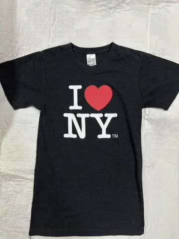 I NY 다크 그레이 반팔 티셔츠 I LOVE NY