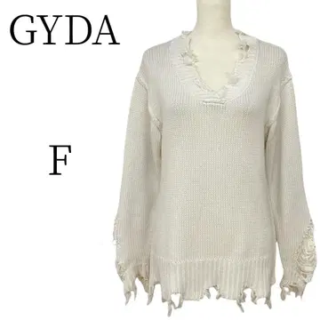 GYDA 아이보리 V넥 니트 F