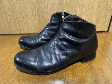 PADRONE 백 지퍼 부츠 블랙