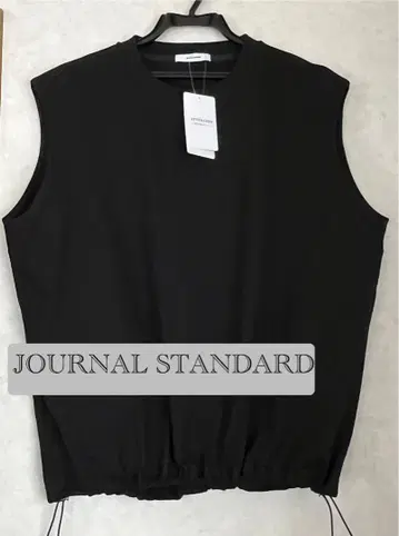 [미사용 새상품] JOURNAL STANDARD 셔링 슬리브리스 티셔츠