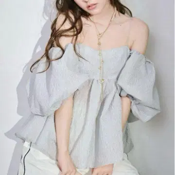 LILYBROWN 3WAY 자카드 페플럼 뷔스티에