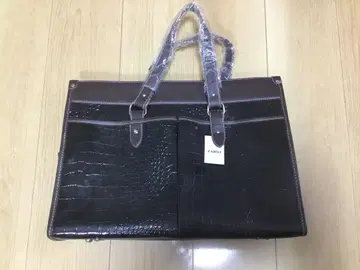 블랙 크로커다일 패턴 비즈니스 백