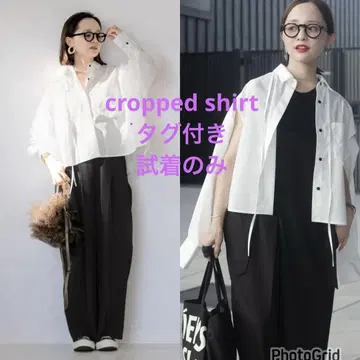 [거의 미사용]  cropped shirt
