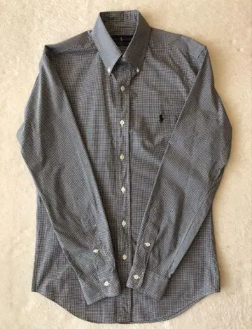 랄프 로렌 Ralph Lauren BD 셔츠 블랙 깅엄 체크 S