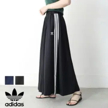adidas 블랙 롱 스커트