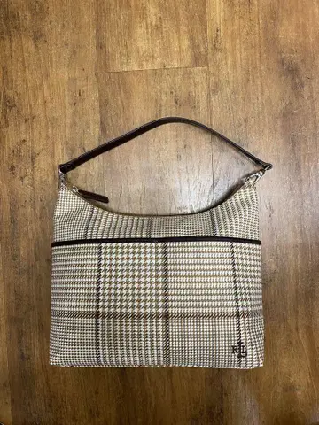 LAUREN RALPH LAUREN 원숄더 핸드백 체크 무늬