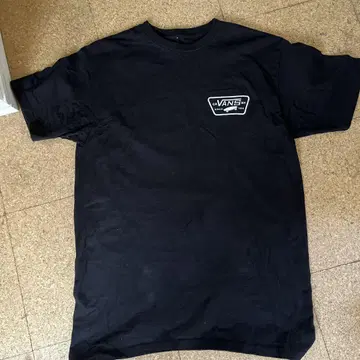 VANS 로고 블랙 T셔츠