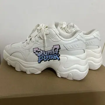 [ PUMA ] 통굽 스니커즈 화이트