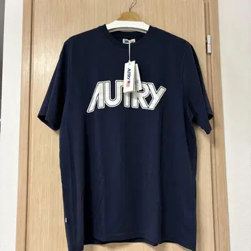 [AUTRY] 네이비 로고 티셔츠 사이즈 L