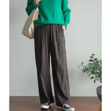 urban research 레오파드 자카드 이지 팬츠
