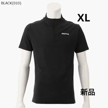 브리핑 MS 넥 로고 하프 지퍼