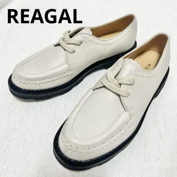 [미사용] REAGAL 리갈 통굽 티롤리안 신발 천연 가죽 아이보리