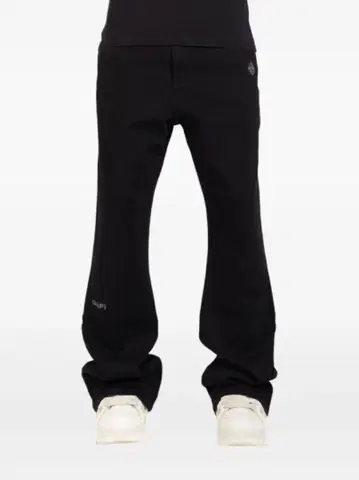 GUAPI OBSIDIAN BLACK BASICS FLARED DENIM