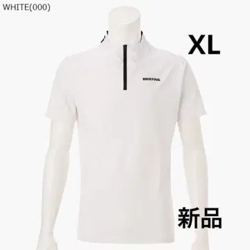 브리핑 MS 넥 로고 하프 지퍼
