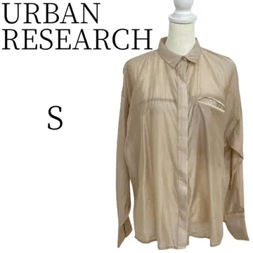 URBAN RESEARCH 베이지 긴팔 셔츠 S