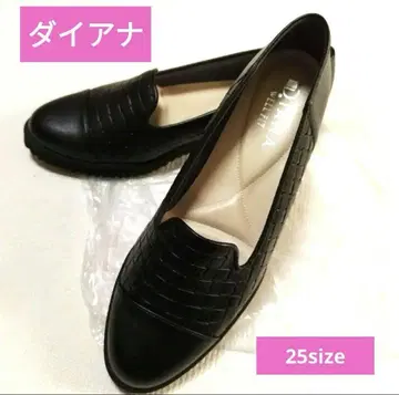 다이애나 펌프스 컴포트 슈즈 블랙 25 size 새상품급 통굽