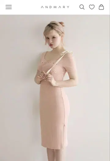 ANDMARY Mary logo ribbon medium dress