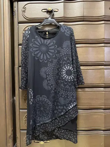 Desigual 데시구알 무릎 기장 원피스 블랙