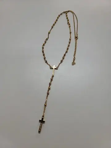 디스퀘어드 DSQUARED2 더블 크로스 목걸이 골드