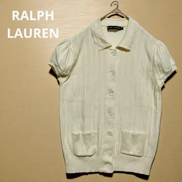 RALPH LAUREN 랄프 로렌 니트 가디건 아이보리 L