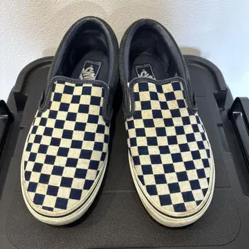 레어 Vans 체커 패턴 슬립온