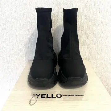 YELLO TOKYO BLACK DOUBLE SNEAKER BOOTS