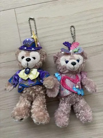 곰 봉제 인형 키링 2개 세트
