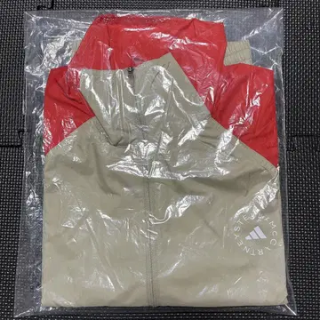 아디다스 스텔라 맥카트니 트랙 자켓 베이지 빨간색